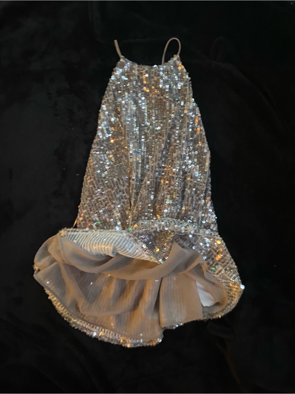 Zara Sequin Halter Top